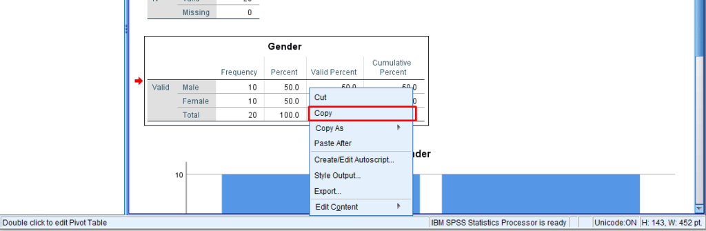 how do you create a pivot table in spss 25
