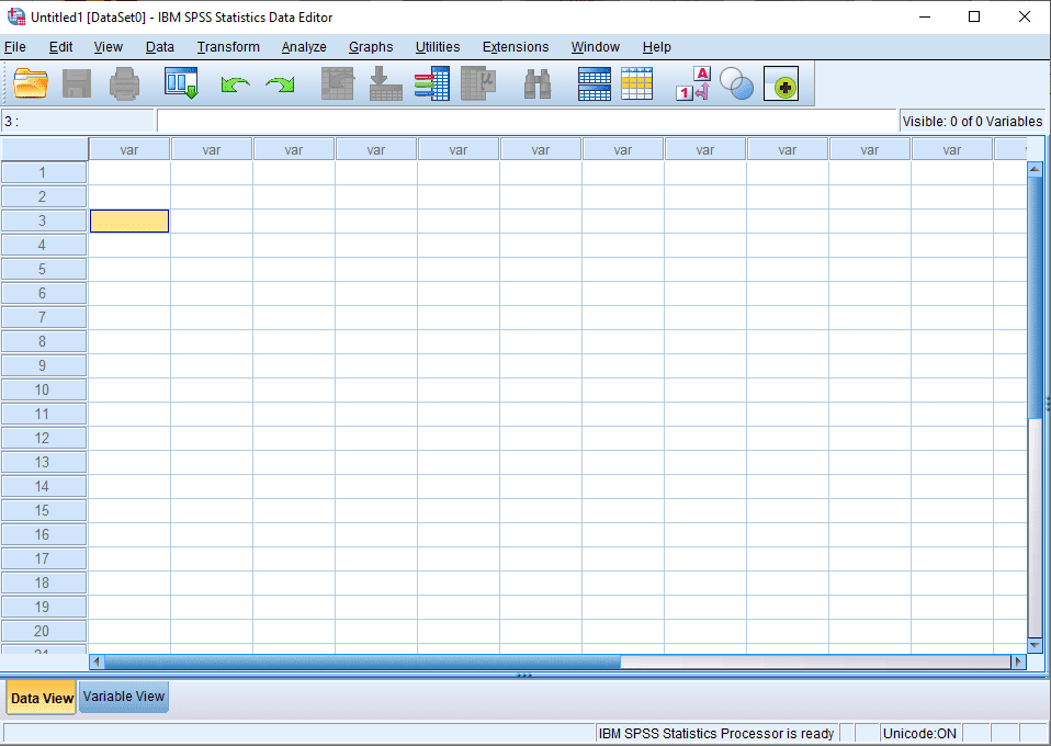 view window in spss 25